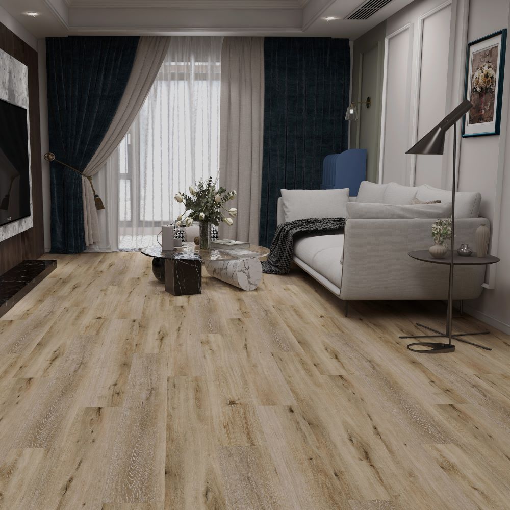 Aquacore Latte Oak Click SPC Flooring - homes-and-floors