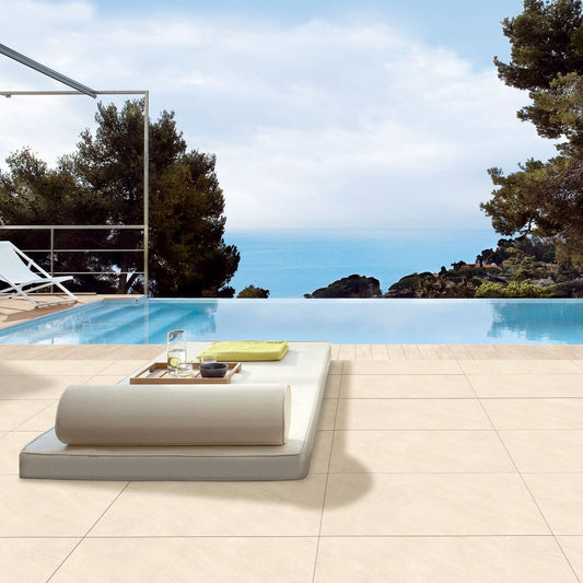 20mm Porcelain Outdoor Tile Austin Ivory