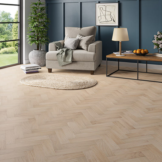 Harrogate Herringbone Invisible Oak 10 x 80 x 300 (mm)