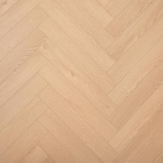 12mm Camel Oak Laminate Herringbone Flooring