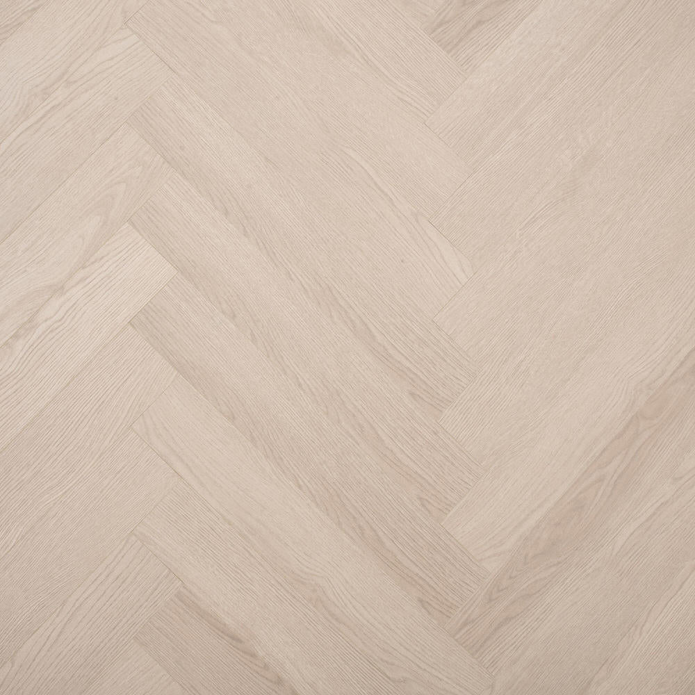 12mm Misty Grey Laminate Herringbone Flooring