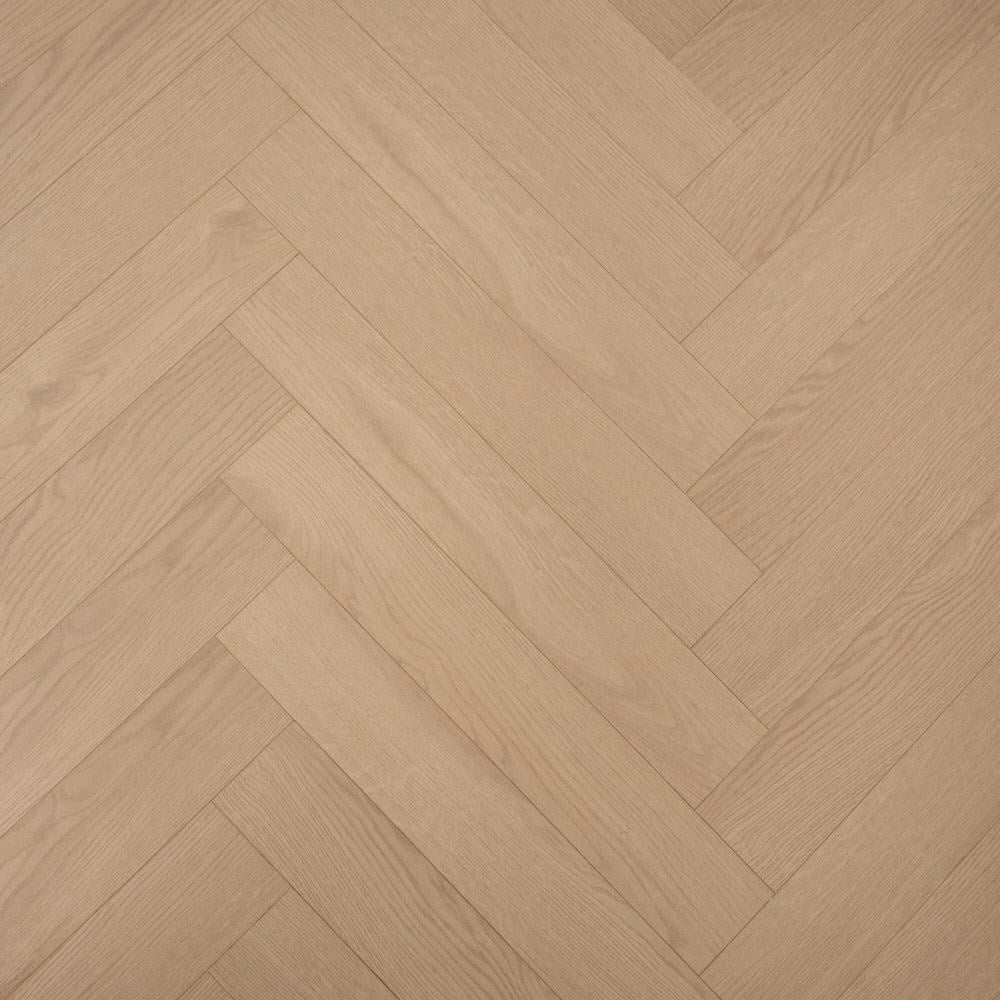 12mm Sandy Oak Laminate Herringbone Flooring