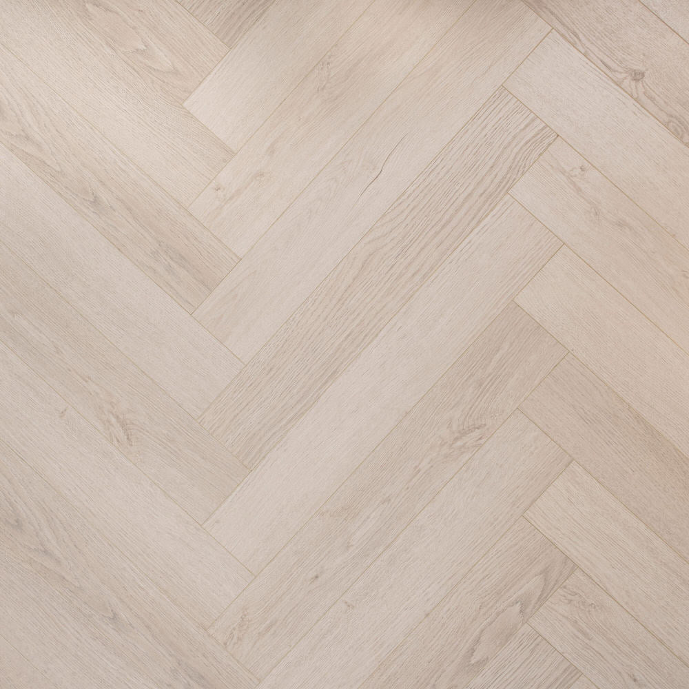 12mm Silver Laminate Herringbone Flooring