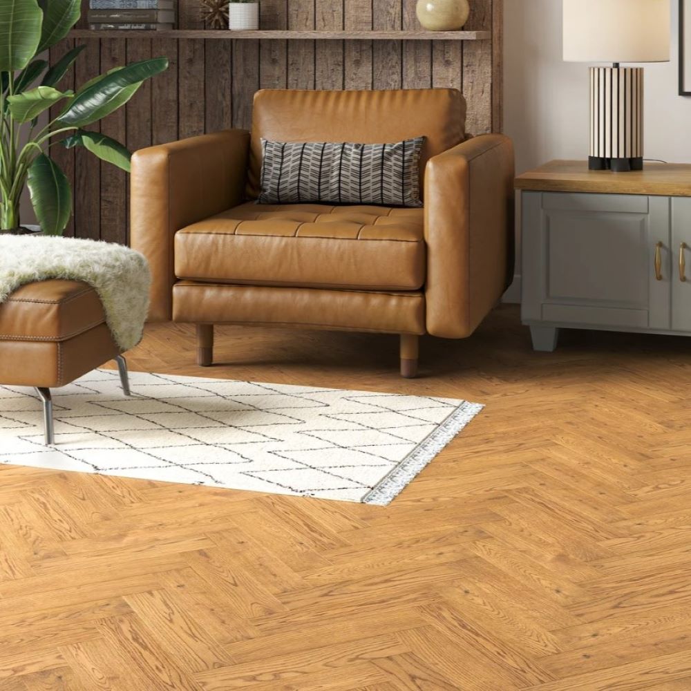 Durham Herringbone Golden Oak 20 x 80 x 350 (mm)