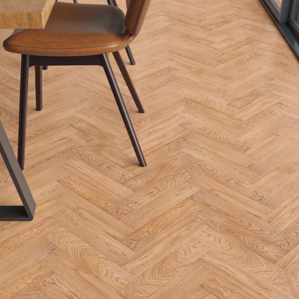 Durham Herringbone Smooth UV Oiled Oak 20 x 80 x 350 (mm)