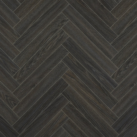 Berry Alloc Chateau 8mm Charme Black Herringbone Laminate - homes-and-floors