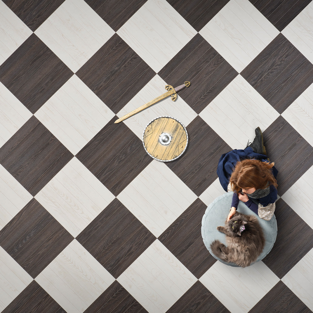 Berry Alloc Chateau 8mm Charme Black Herringbone Laminate - homes-and-floors