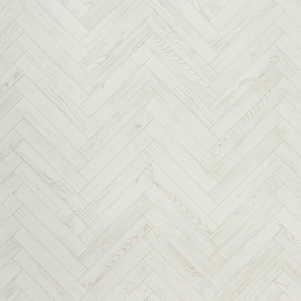 Berry Alloc Chateau 8mm Chestnut White Herringbone Laminate