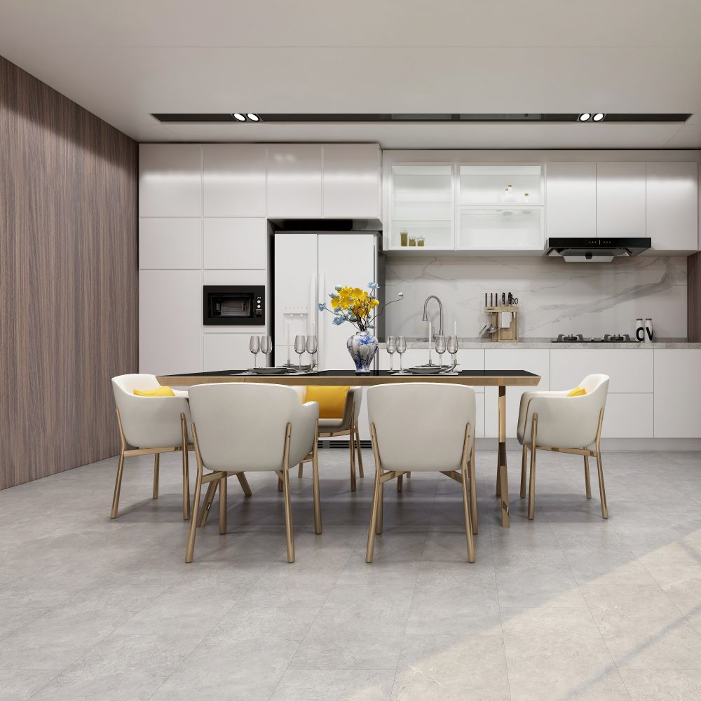 BML Concrete Grey SPC Click Floor Tile - homes-and-floors