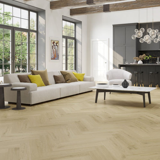BML Herringbone American White Oak SPC Luxury Vinyl Flooring - homes-and-floors