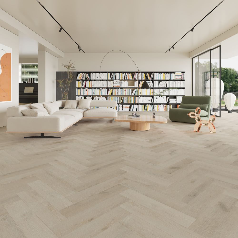 BML Herringbone Smoked Limed Oak SPC Luxury Vinyl Flooring - homes-and-floors