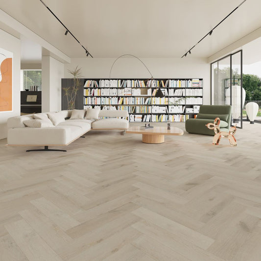 BML Herringbone Smoked Limed Oak SPC Luxury Vinyl Flooring - homes-and-floors