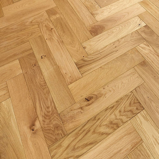 Cambridge Herringbone Natural Oak 18 x 100 x 500 (mm)