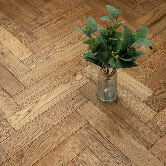 Cambridge Herringbone Cottage Oak 18 x 100 x 500 (mm)