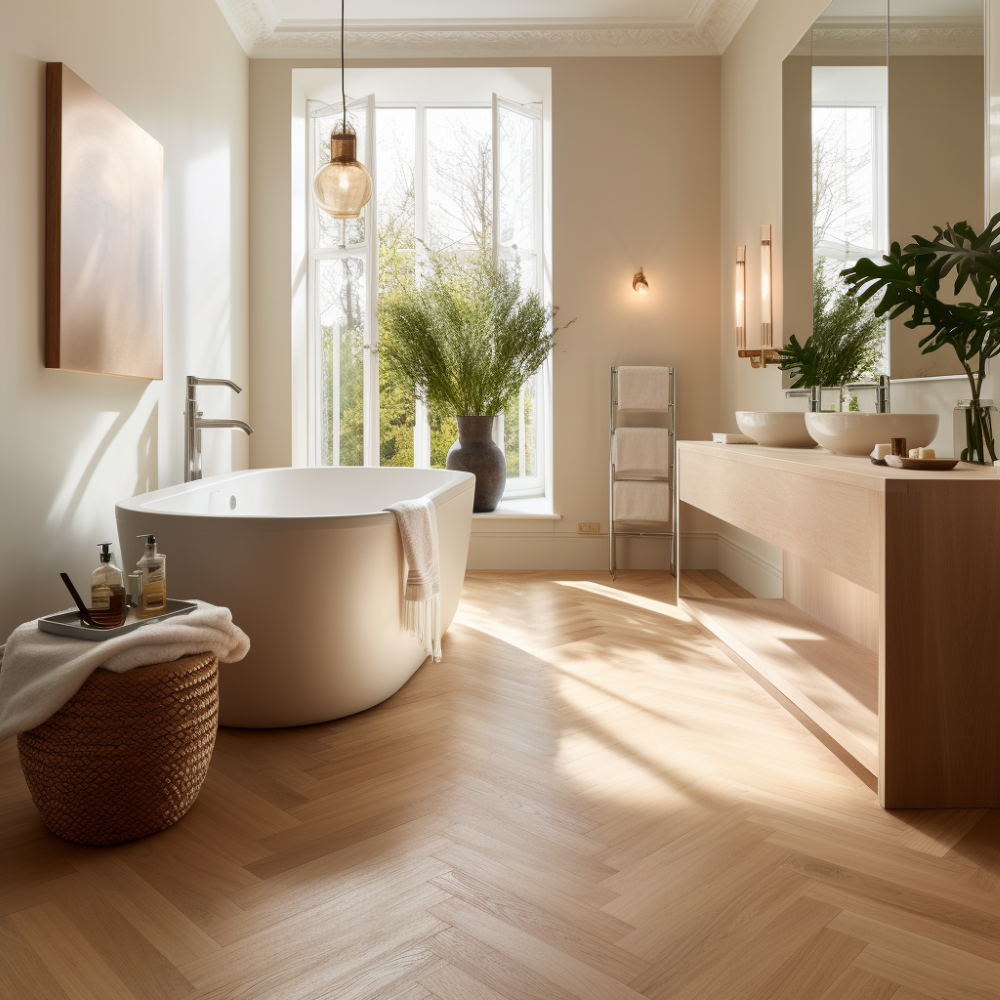 Aquacore Herringbone English Oak Click SPC Flooring - homes-and-floors