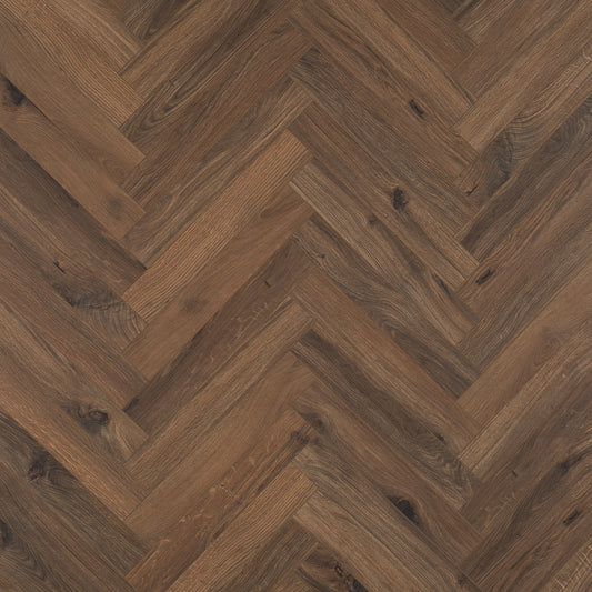 Berry Alloc Chateau 8mm Gyant Dark Brown Herringbone Laminate