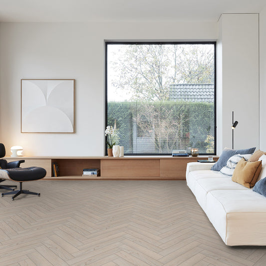 Berry Alloc Chateau 8mm Gyant Light Herringbone Laminate