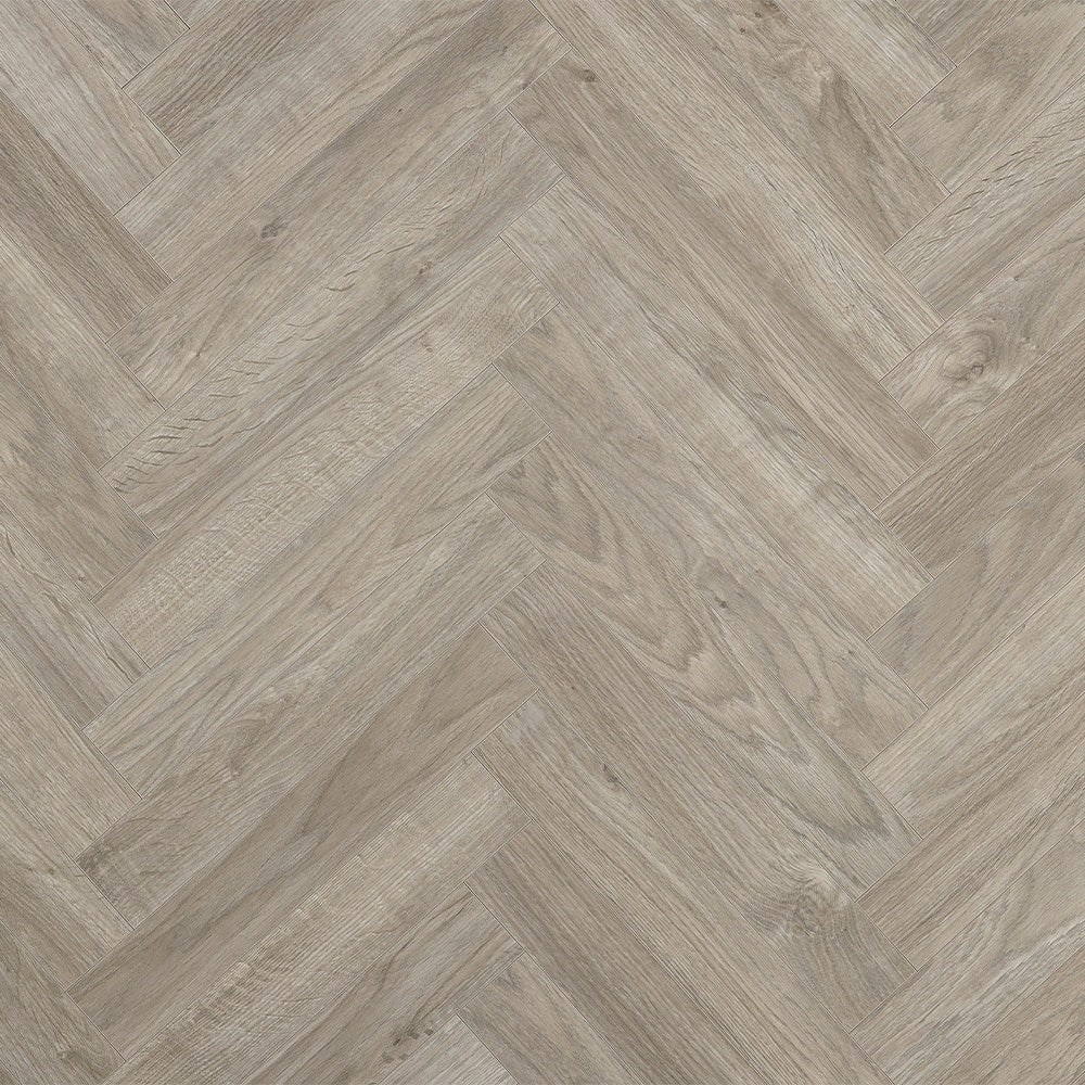 Berry Alloc Chateau 8mm Java Light Grey Herringbone Laminate