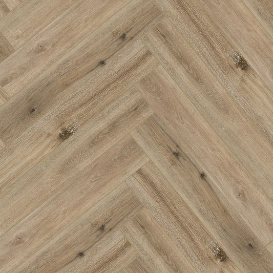 Aquacore Herringbone Latte Oak Click SPC Flooring - homes-and-floors