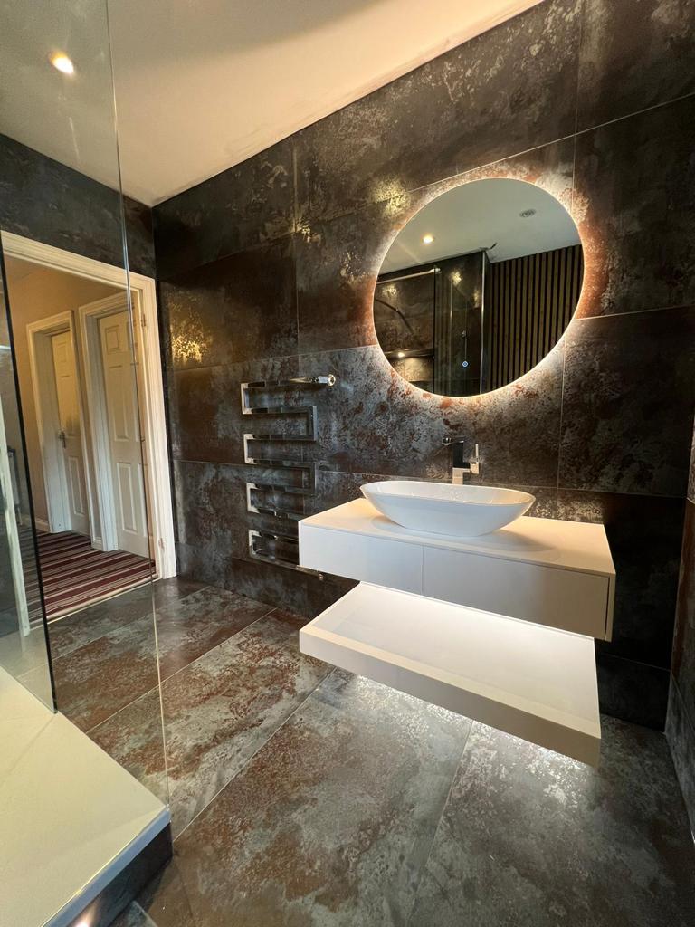 Metallic Blue Porcelain Wall and Floor Tile 60 x 120 (cm) - homes-and-floors