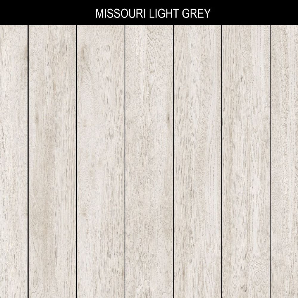 Missouri Light Grey Wood Effect Porcelain Wall & Floor Tile 20 x 120 (cm) - homes-and-floors
