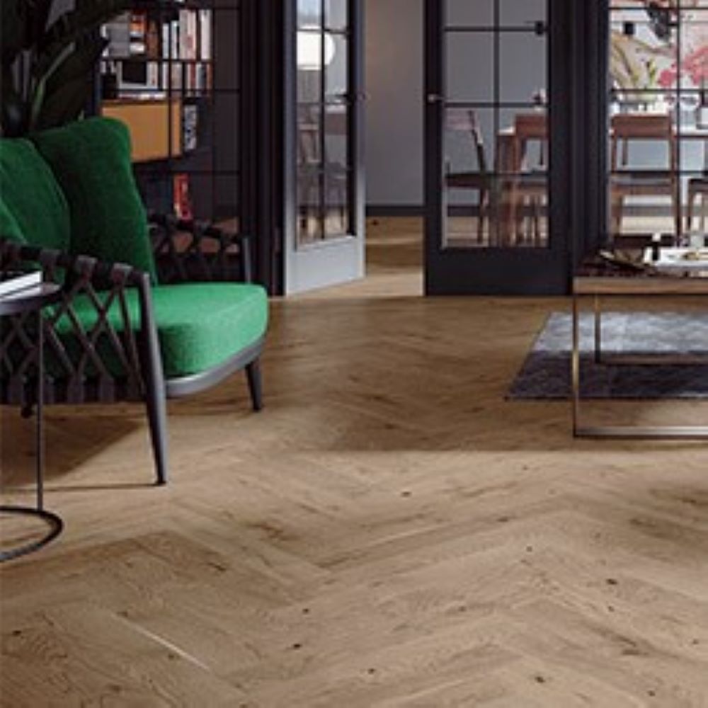 Bayswater Herringbone French Chateau Oak Wood Flooring 14 x 110 x 660 (mm) - homes-and-floors
