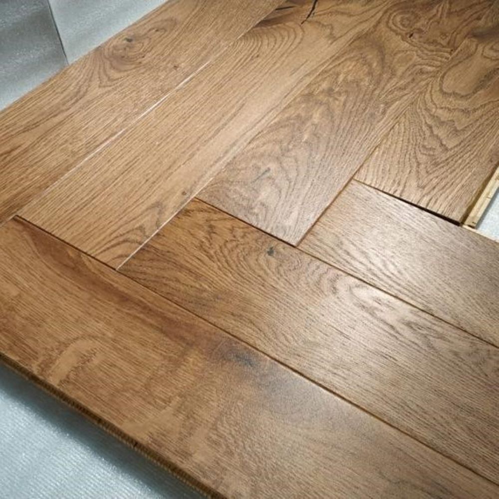 Bayswater Herringbone Smoked Oak Wood Flooring 14 x 110 x 660 (mm) - homes-and-floors