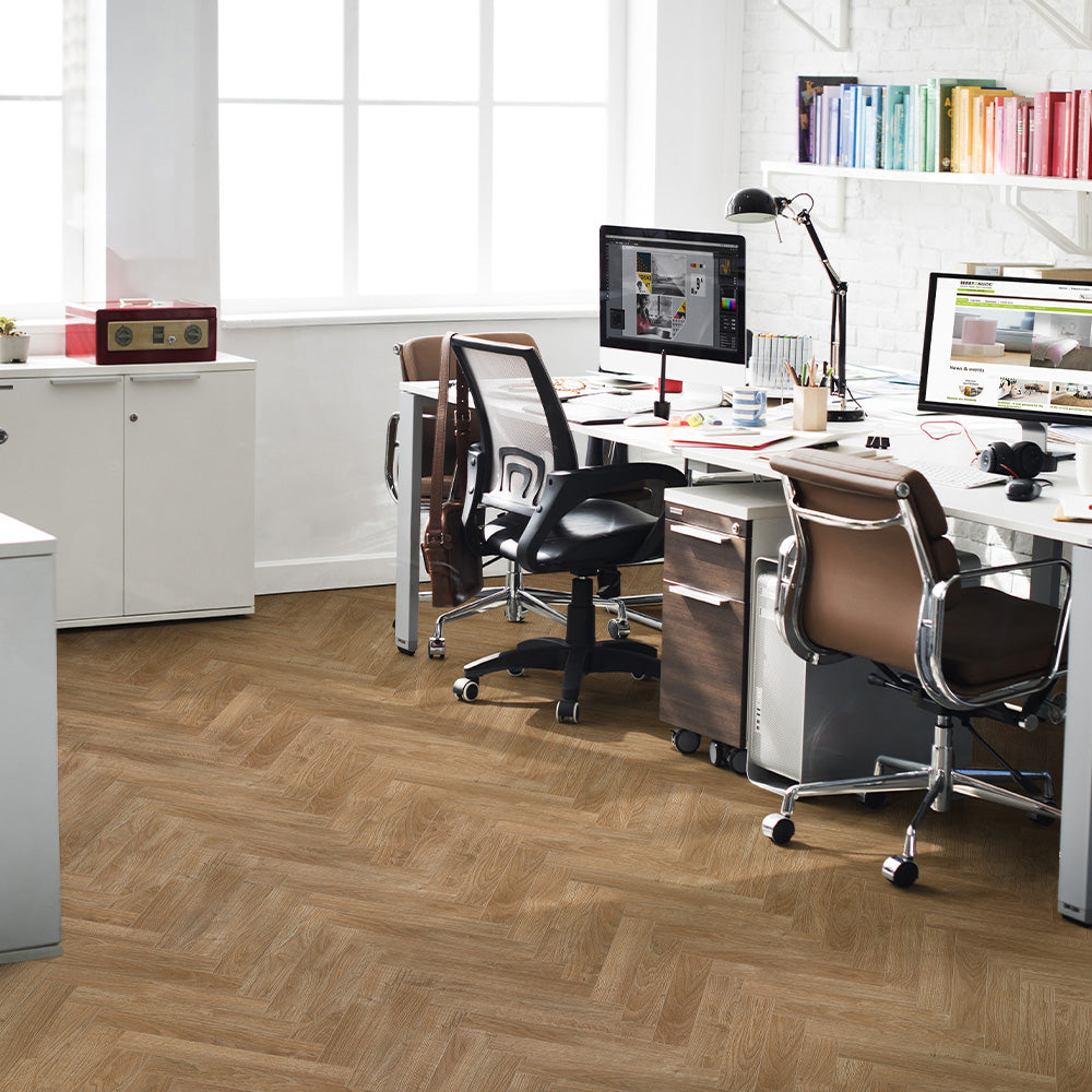 Berry Alloc Chateau 8mm Texas Light Bown Herringbone Laminate