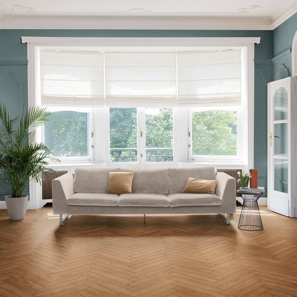 Berry Alloc Chateau 8mm Texas Light Bown Herringbone Laminate
