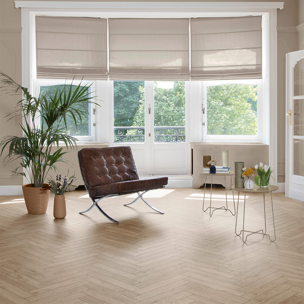 Berry Alloc Chateau 8mm Texas Light Natural Herringbone Laminate
