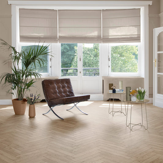 Berry Alloc Chateau 8mm Texas Light Natural Herringbone Laminate