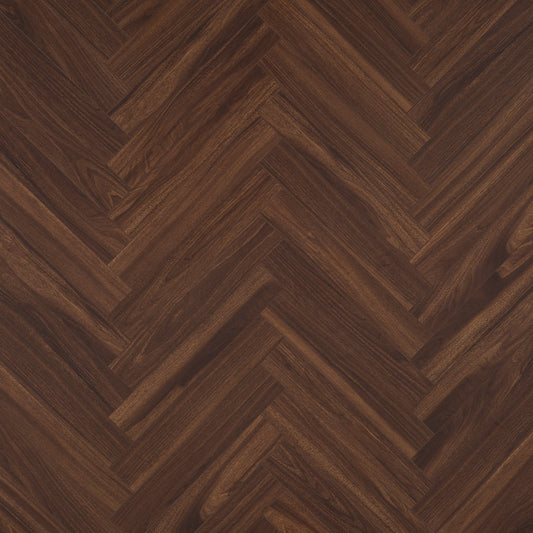 Berry Alloc Chateau 8mm Walnut Brown Herringbone Laminate