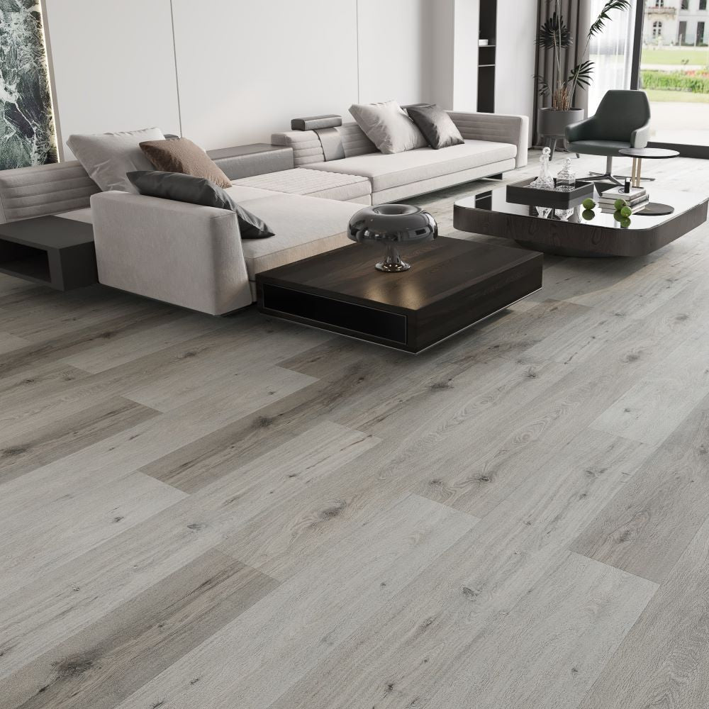 BML Grey Oak SPC Wide Flooring - homes-and-floors