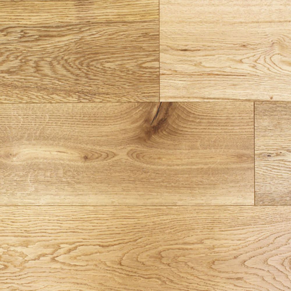 Developer Natural Brushed Oak Wood Flooring 14 x 190 x 1900 (mm) - homes-and-floors