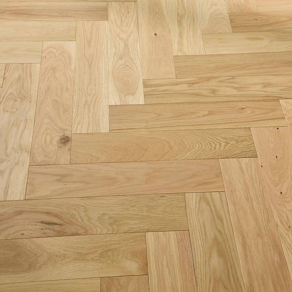 Oxford Herringbone Natural Brushed Oak 14 x 125 x 600 (mm)