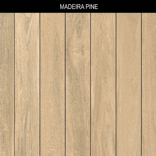 Madeira Pine Wood Effect Porcelain Wall & Floor Tile 20 x 120 (cm) - homes-and-floors