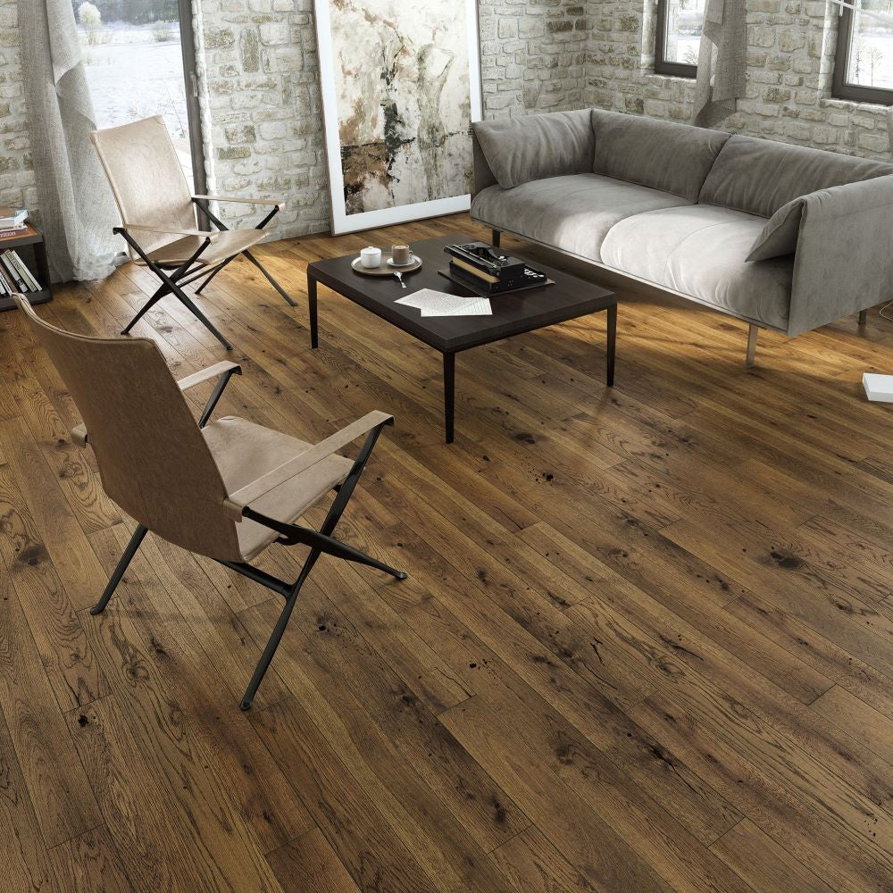 Ascot Smoked Oak Wood Flooring (5G Click) 14 x 130 (mm) - homes-and-floors