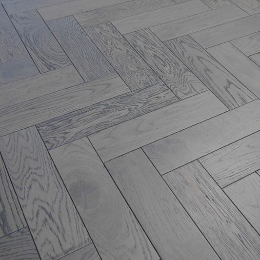 Oxford Herringbone Dark Grey Oak Wood Flooring 18 x 80 x 300 (mm) - homes-and-floors