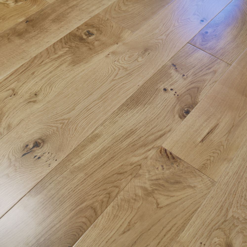 Windsor Solid Natural Smooth Oak Wood Flooring 18 x 150 (mm) - homes-and-floors