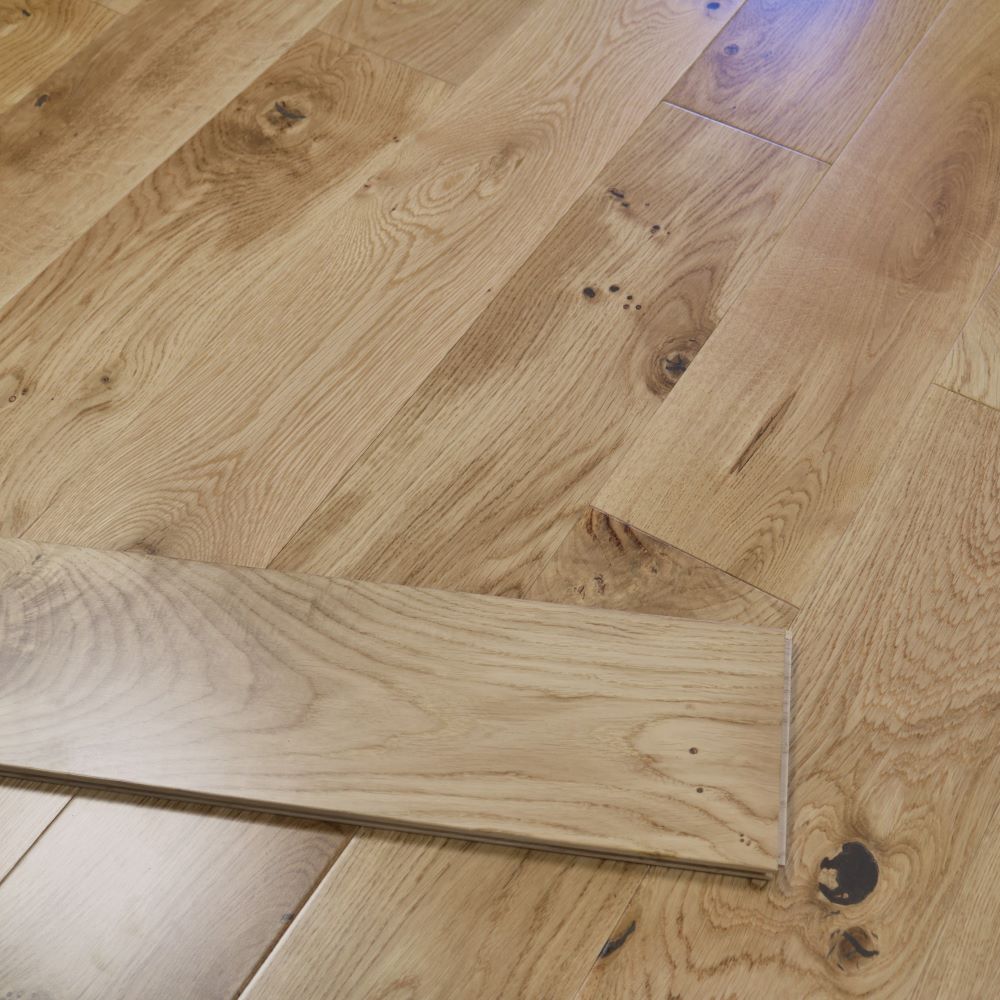 Windsor Solid Natural Smooth Oak Wood Flooring 18 x 150 (mm) - homes-and-floors