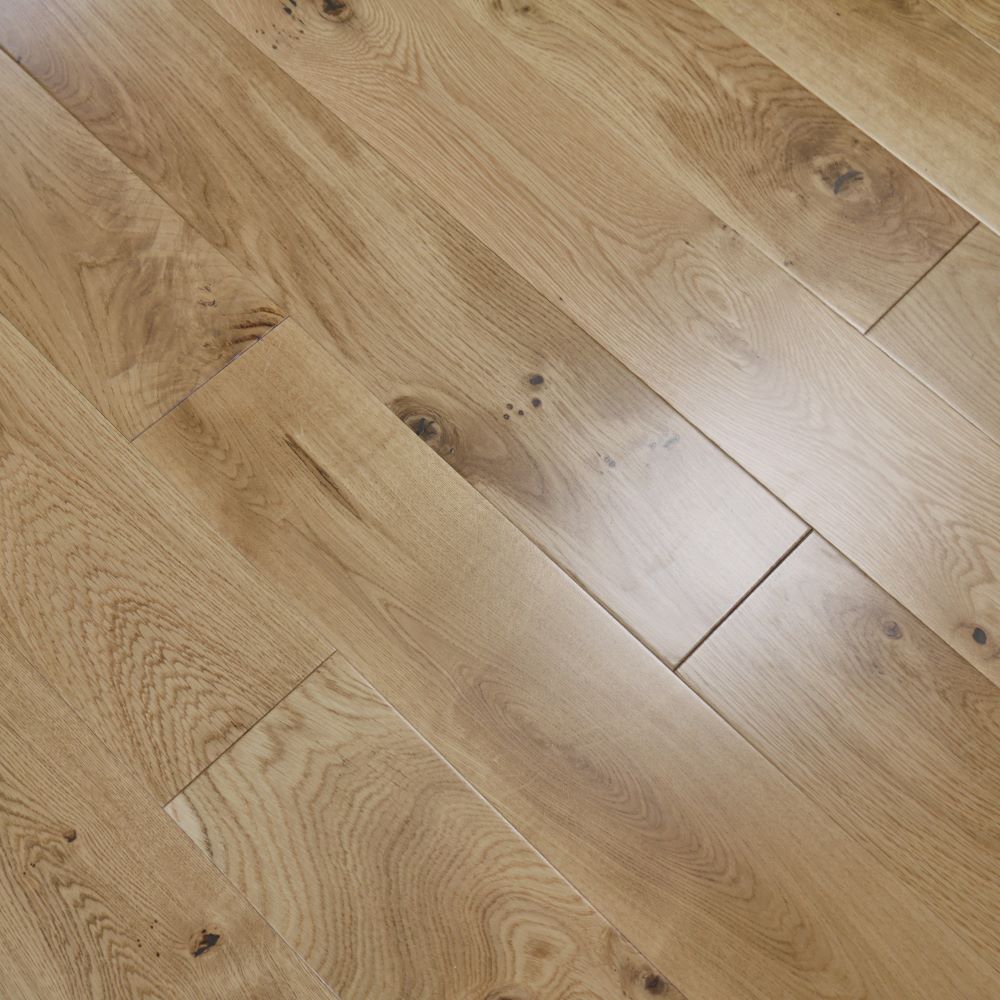 Windsor Solid Natural Smooth Oak Wood Flooring 18 x 150 (mm) - homes-and-floors