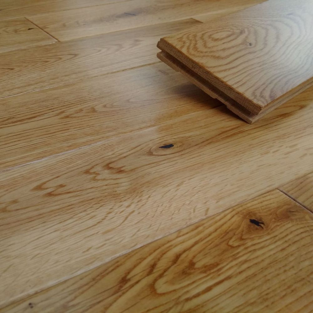 Windsor Narrow Smooth Solid Oak Wood Flooring 18 x 90 mm - homes-and-floors