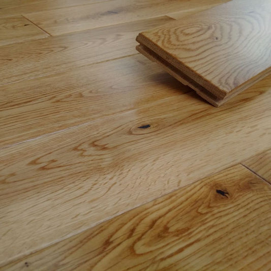 Windsor Narrow Smooth Solid Oak Wood Flooring 18 x 90 mm - homes-and-floors