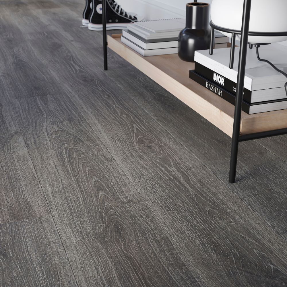 Xtra Step Dark Grey Oak Laminate Flooring
