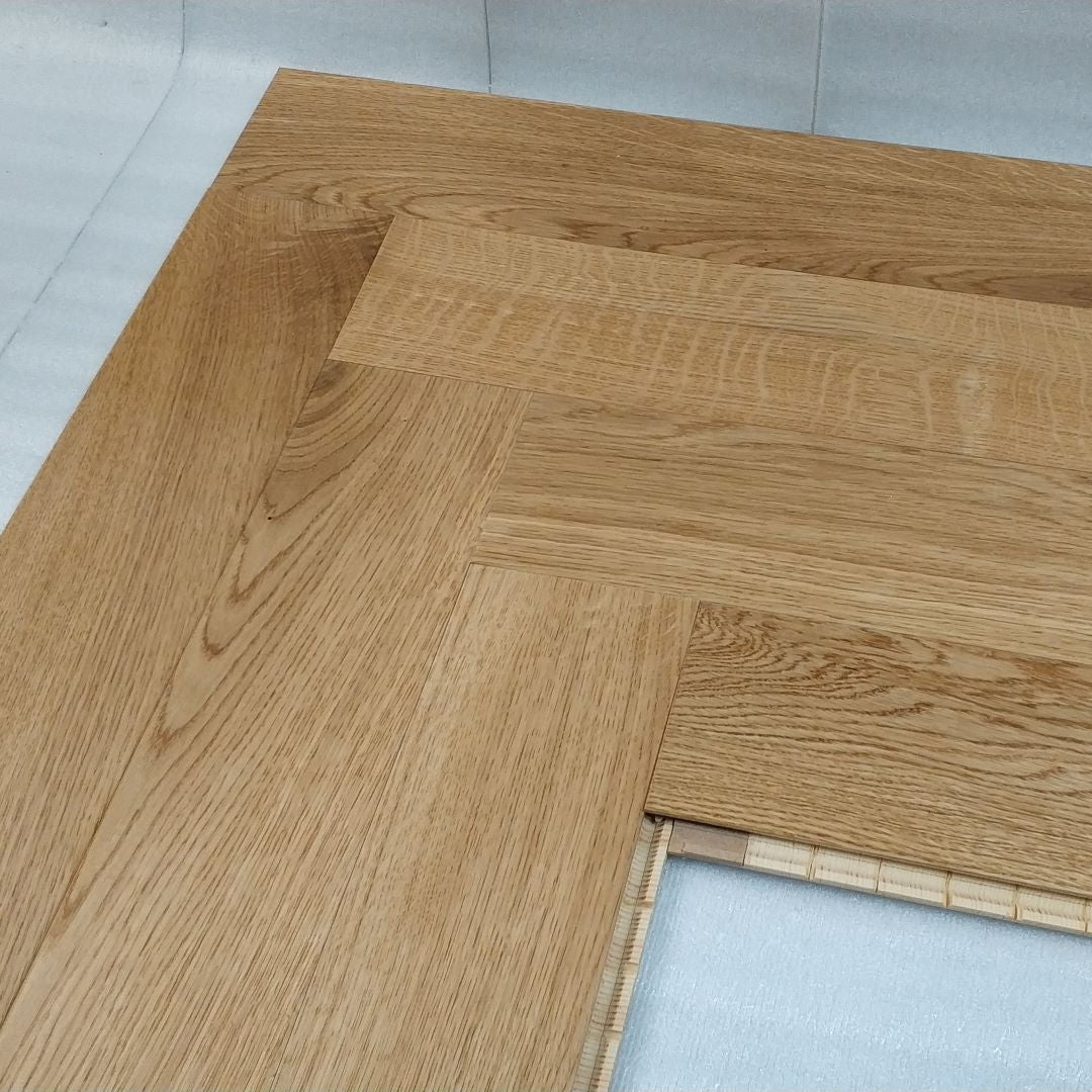 Bayswater Herringbone Natural Oak Wood Flooring 14 x 110 x 660 (mm)