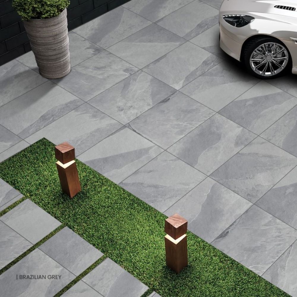 20mm Porcelain Outdoor Tile Brazilian Grey