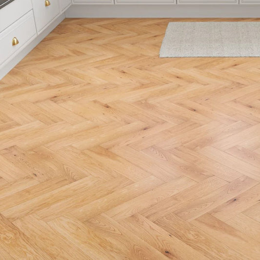 Durham Herringbone Brushed UV Oiled Oak 20 x 80 x 350 (mm)