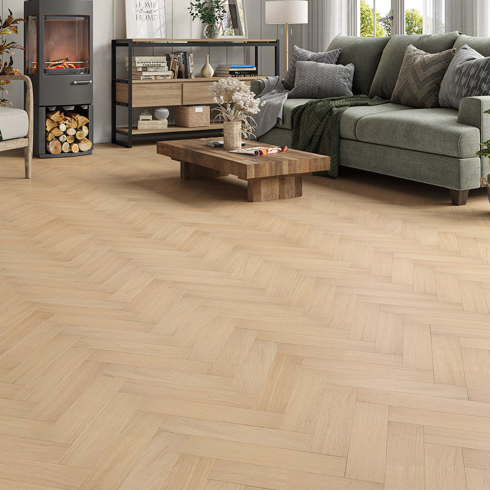 Durham Herringbone Invisible Oak 20 x 80 x 350 (mm)