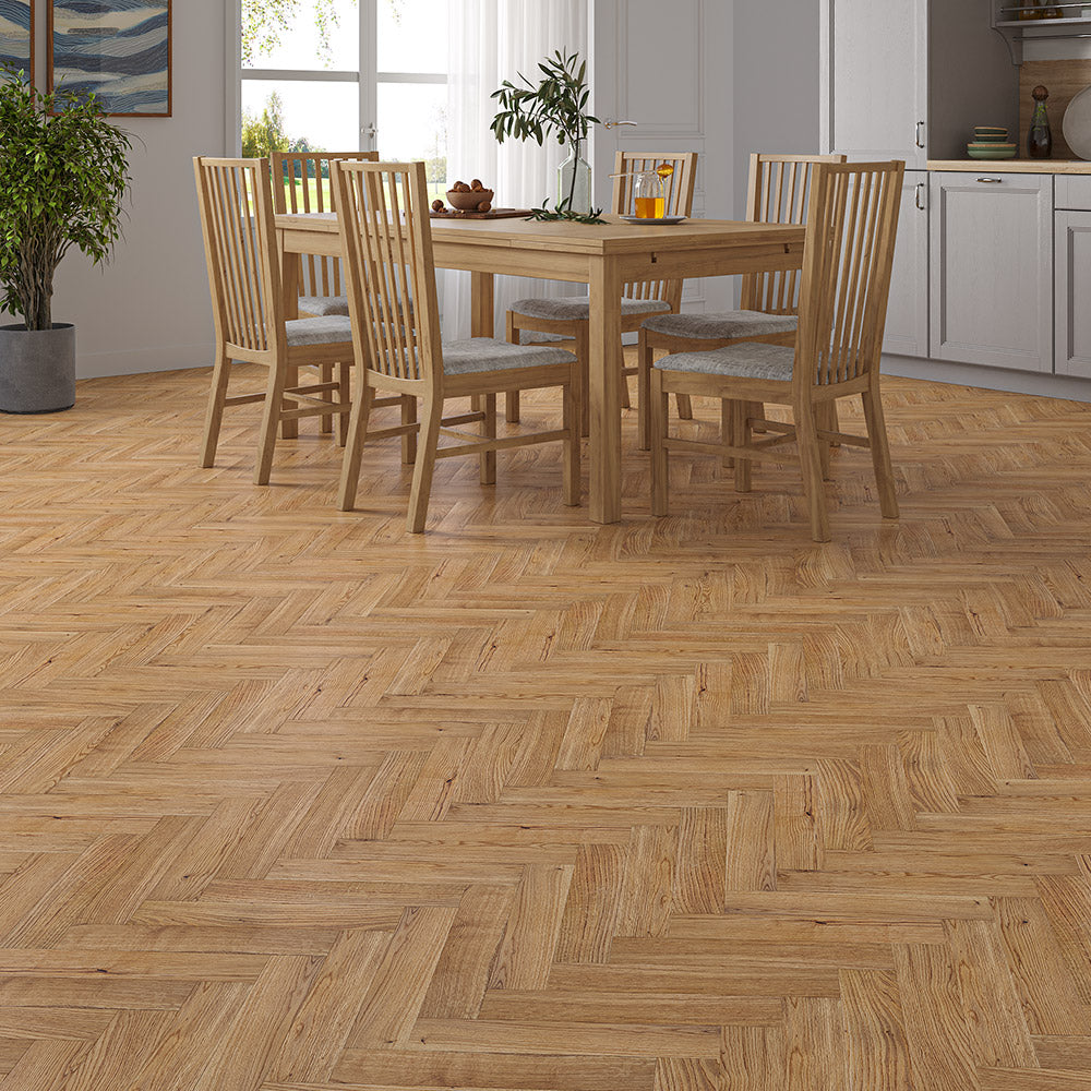 Marlow Solid Brushed Oak Parquet 18 x 70 x 350 (mm)