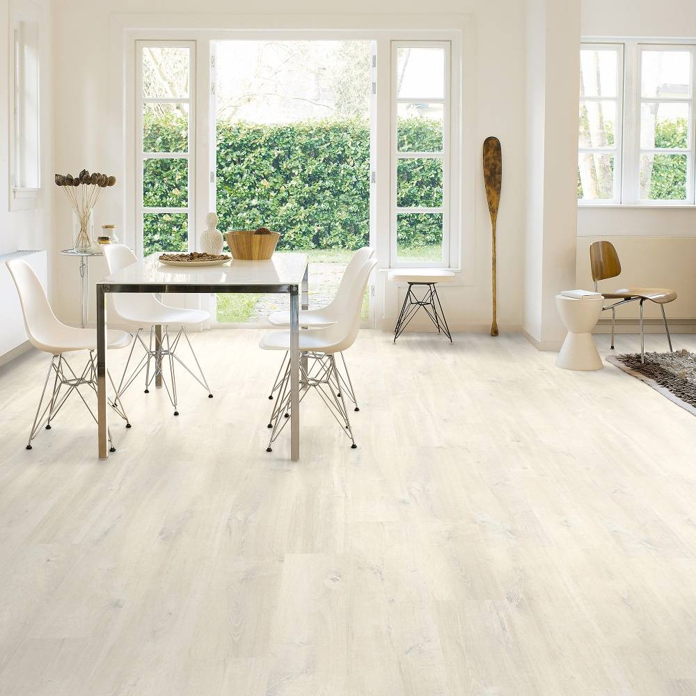 Quickstep Creo Charlotte Oak White Laminate Flooring